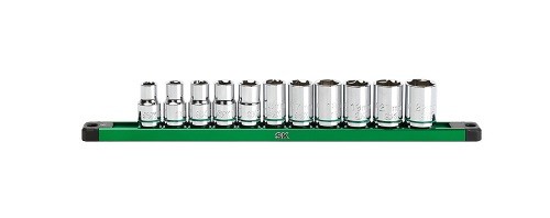 SK01343 SK 11 Piece Metric 1/2-In Drive Set Standard Socket Set - 1PK