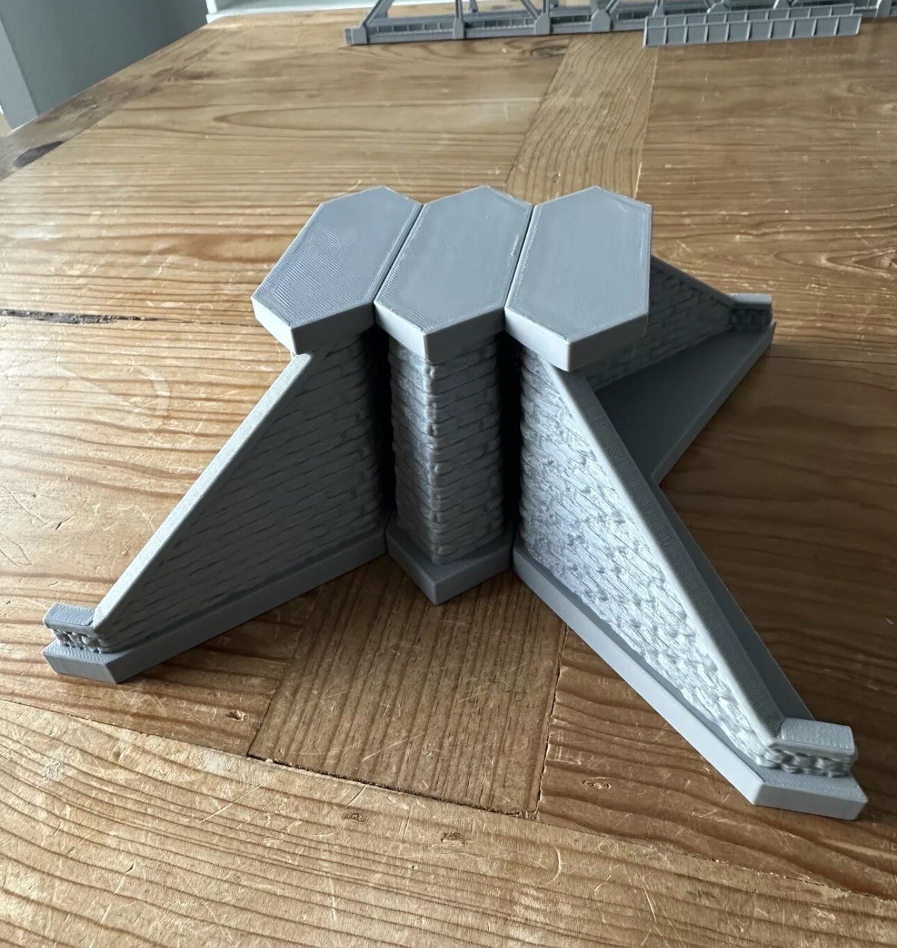 HO Scale Stone Abutments and center Pier
