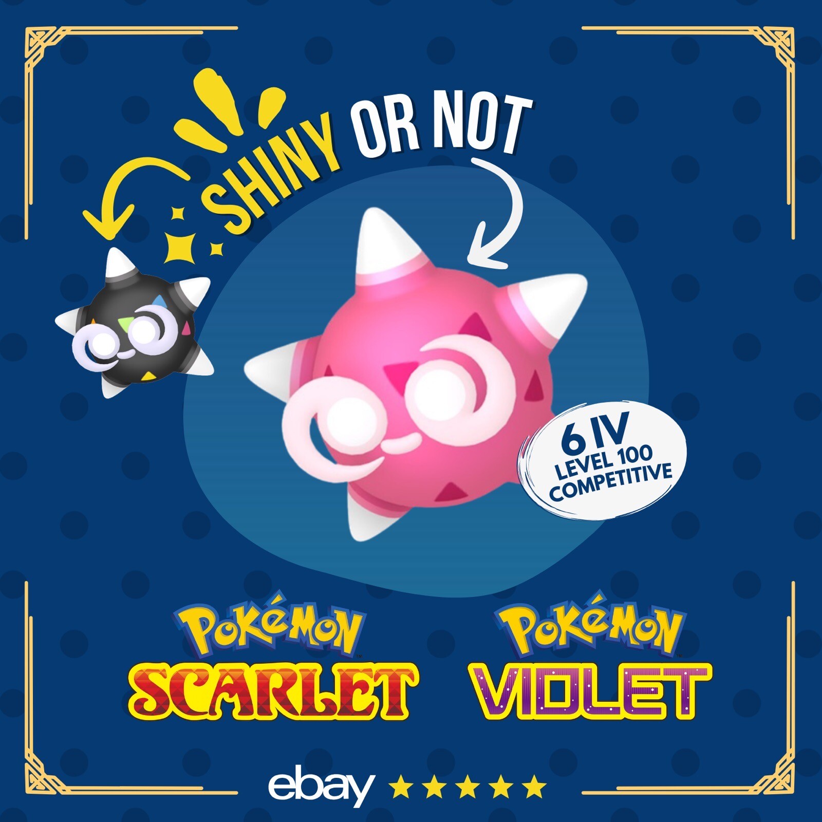 Minior Red Shiny or Non ✨ 6 IV Competitive Customizable Pokémon Scarlet Violet