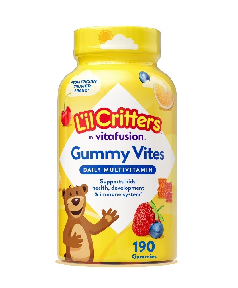 Lil Critters Gummy Vites Daily Kids Multivitamins Assorted Fruit Flavors 190 Ct