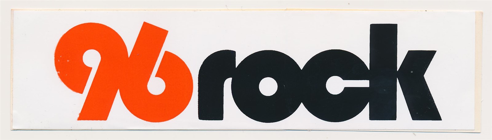 VINTAGE RADIO BUMPERSTICKER - WKLS 96 Rock - Atlanta, Georgia - c1985