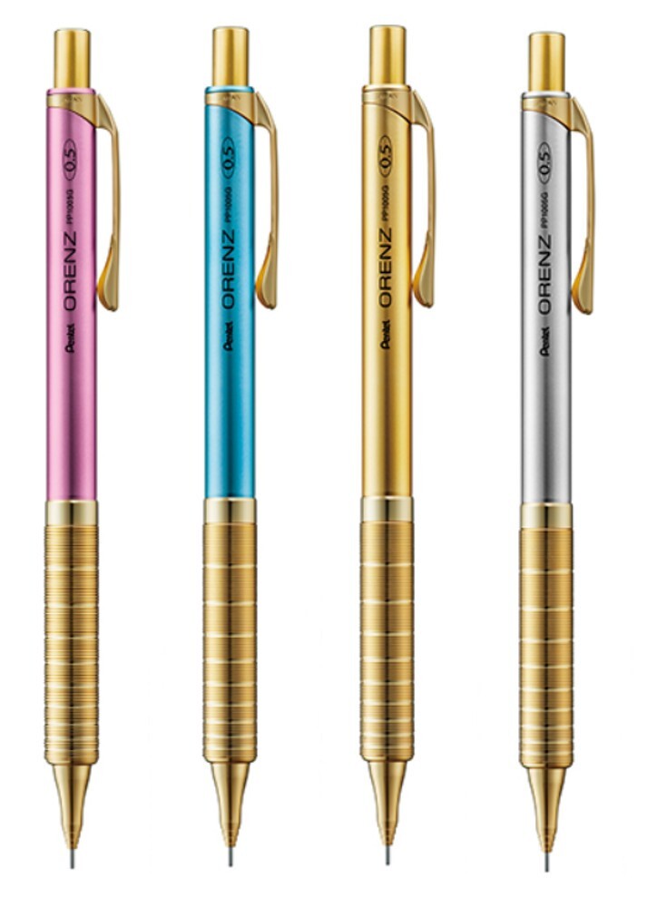 Pentel Orenz Metal Grip Gold Limited Edtion mechanical pencil 0.5mm-Choosecolor-