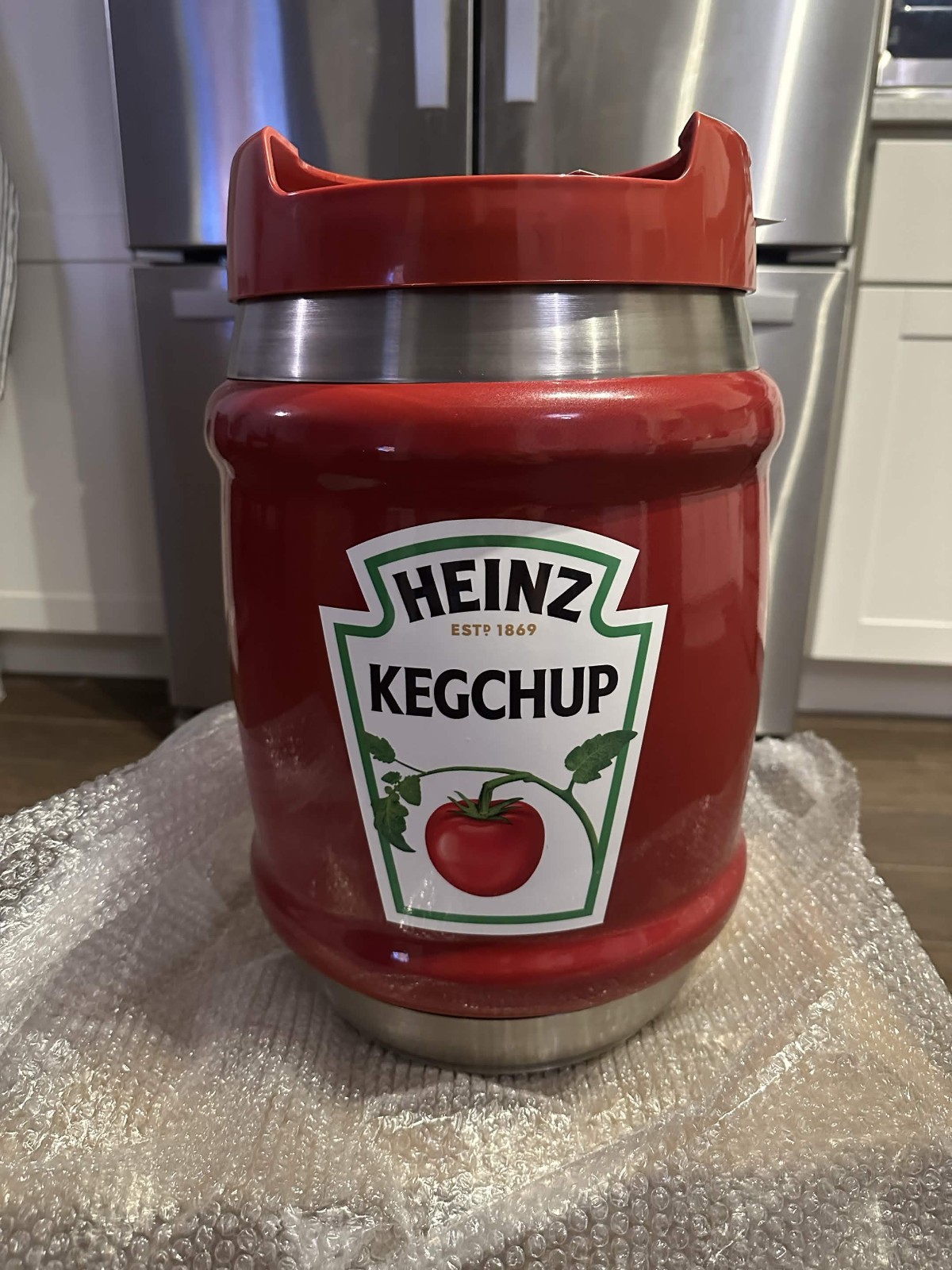 Exclusive HEINZ KegChup Ketchup Keg with 114oz Jug Limited To 157