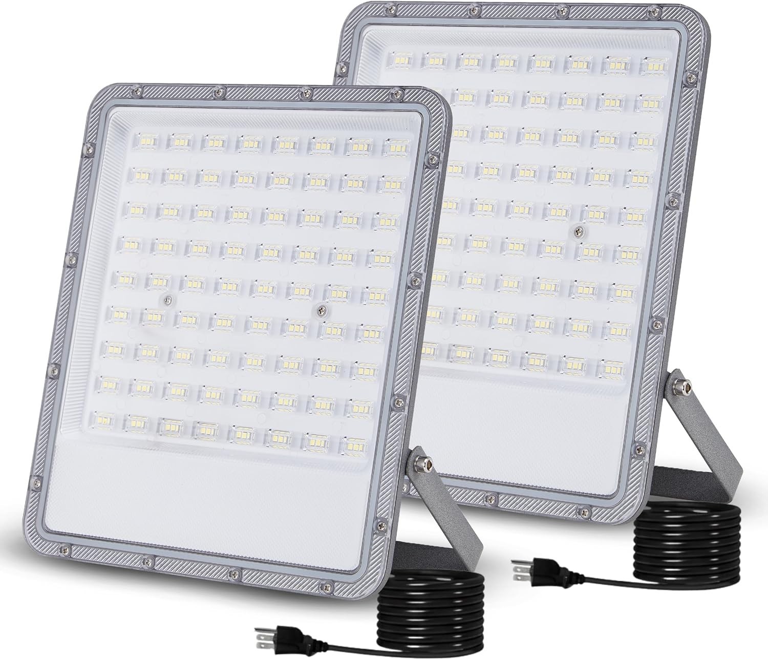 150W LED Flood Light Outdoor, IP66 Waterproof, 6500K Daylight White, 16500LM,2PC