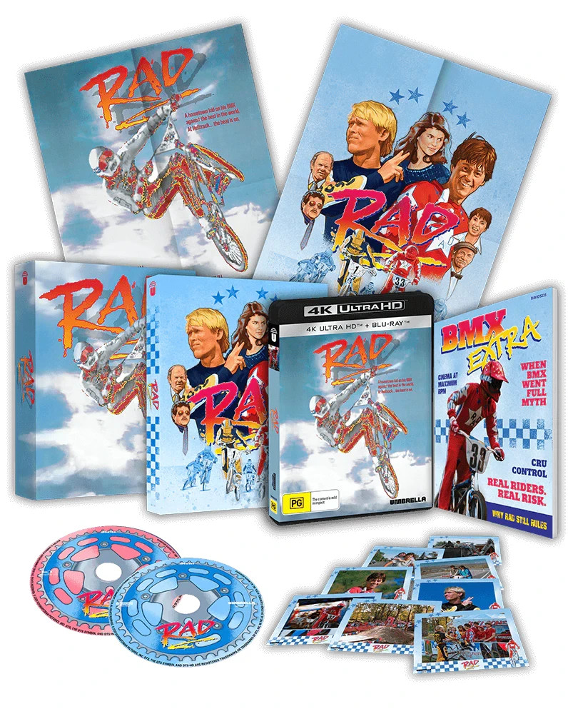 Rad 1986 4K UHD +BluRay Collectors Edition DOLBY VISION REGION FREE Umbrella OOP