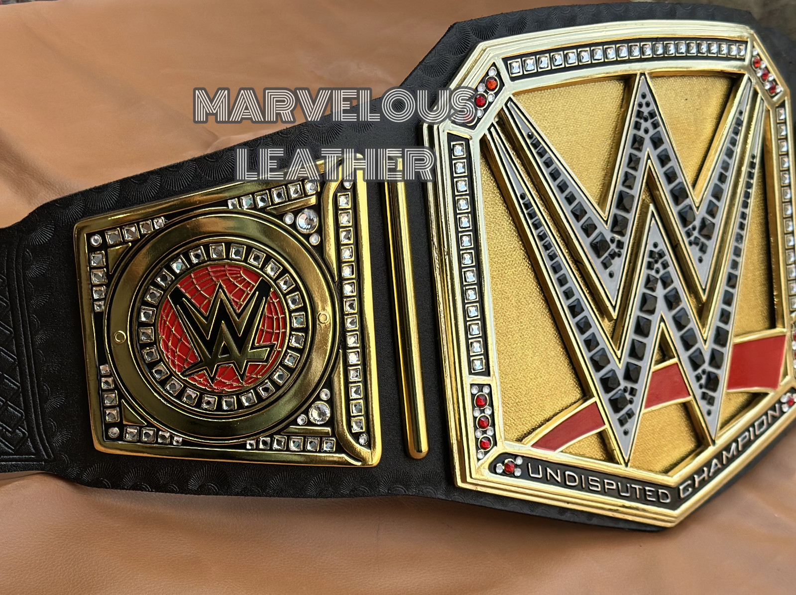 New Undisputed World Wrestling Championship Belt Replica Title 6MM diecast Adult