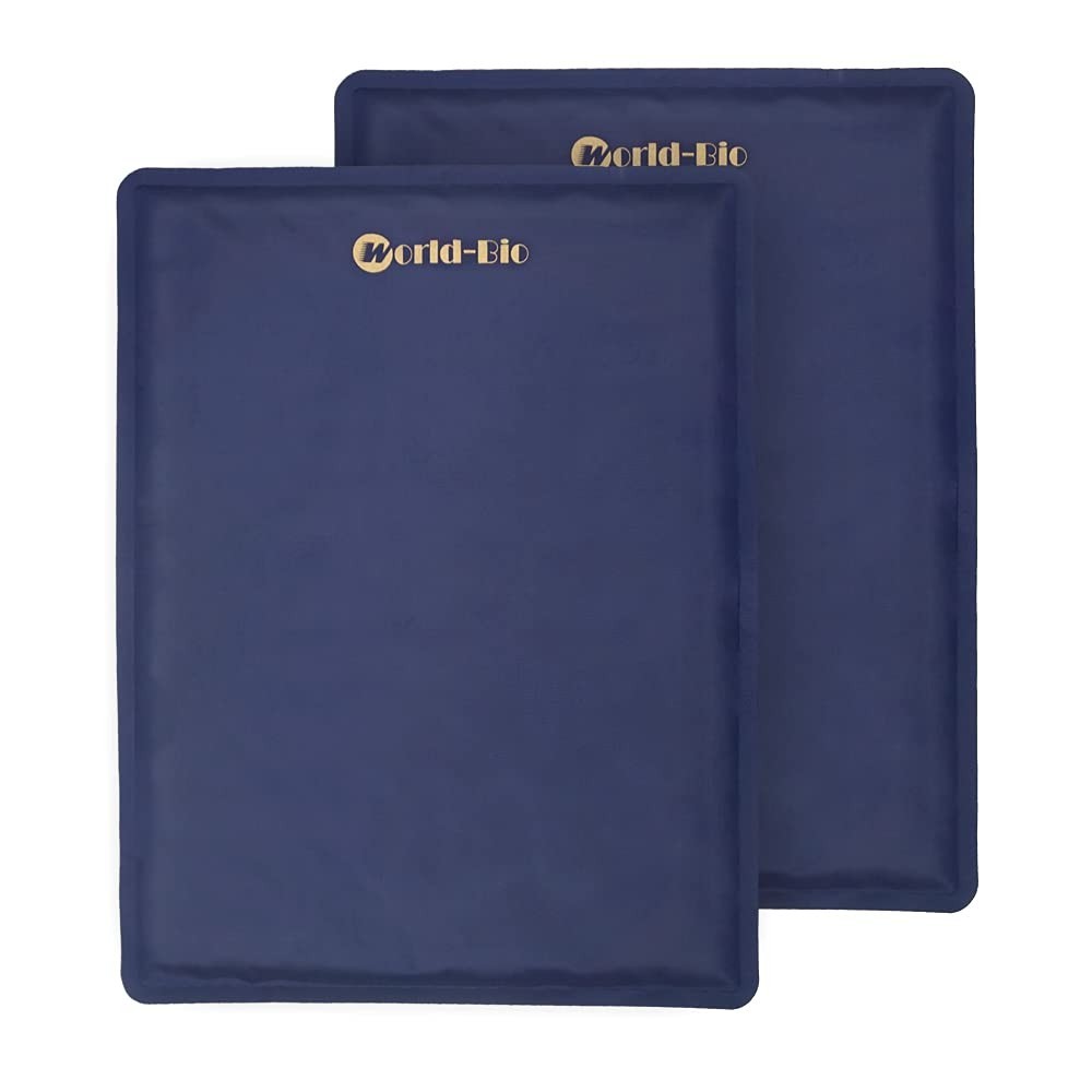 2Pcs Flexible Large Gel Ice Packs for Injuries - Reusable Cold Therapy Compresse