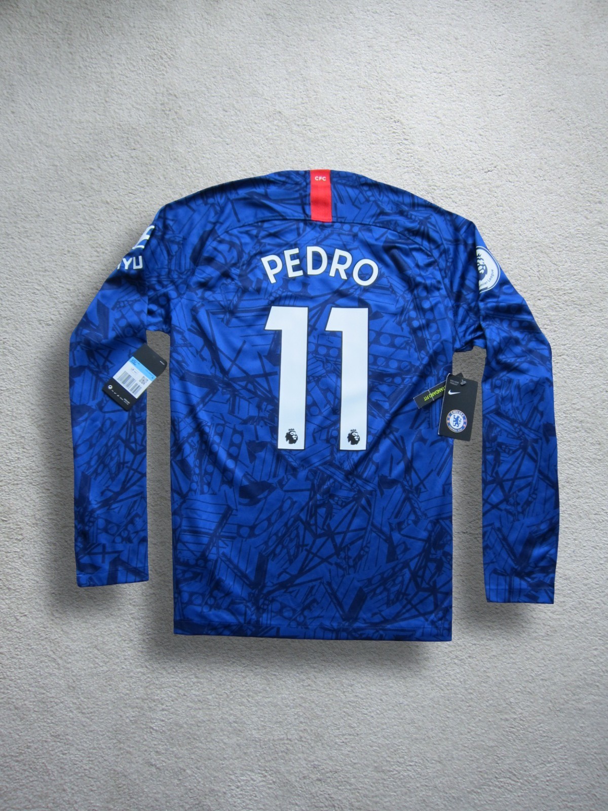 19/20 Chelsea PEDRO Soccer Jersey Football Shirt Spain [XL] **AUTHENTIC**