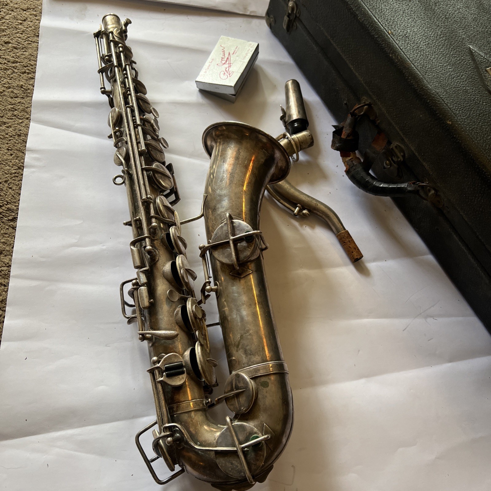 VINTAGE WURLITZER AMERICAN Stencil Saxophone Nickel/Silver
