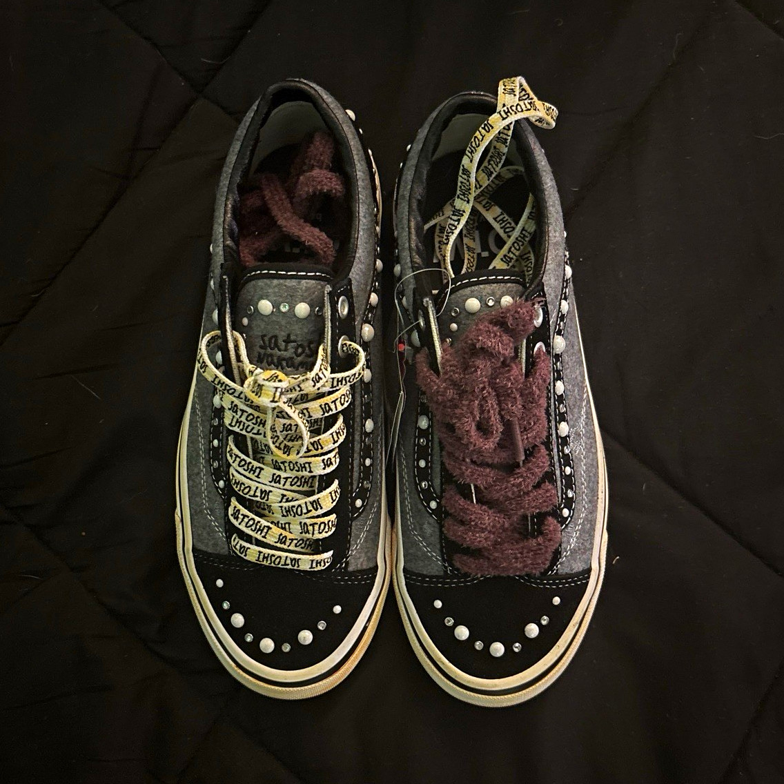 VANS Old Skool Low Top Skateboarding Shoes Gray US 9 (satoshi)