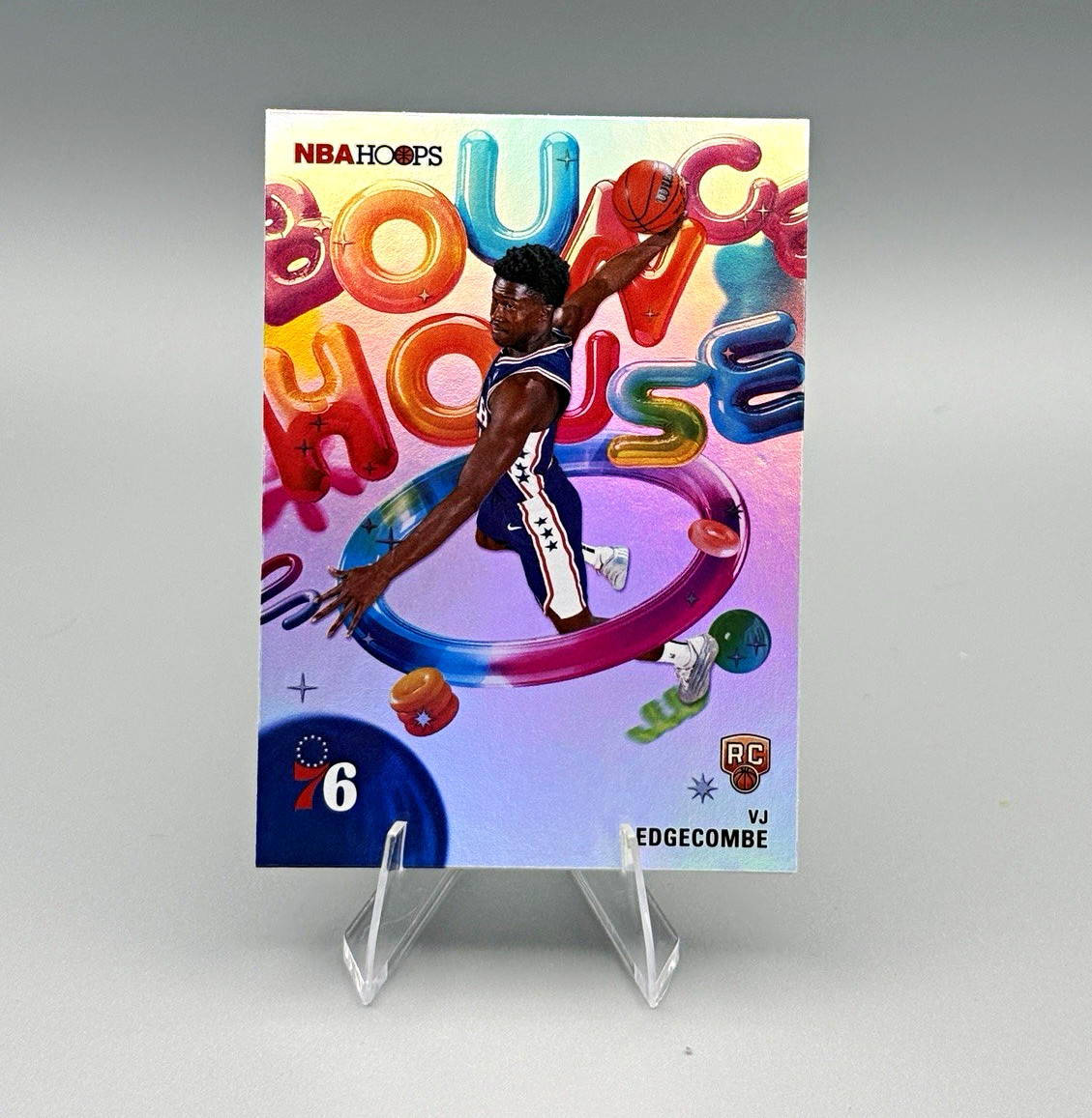 Topps 2025-26 NBA Hoops VJ Edgecombe Bounce House Rookie Insert #BH-18 76ers