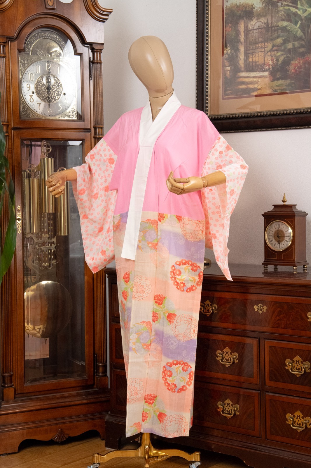 DEAR VANILLA JAPANESE JUBAN UNDERGOWN WOMEN'S KIMONO INNER ROBE GENUINE VINTAGE