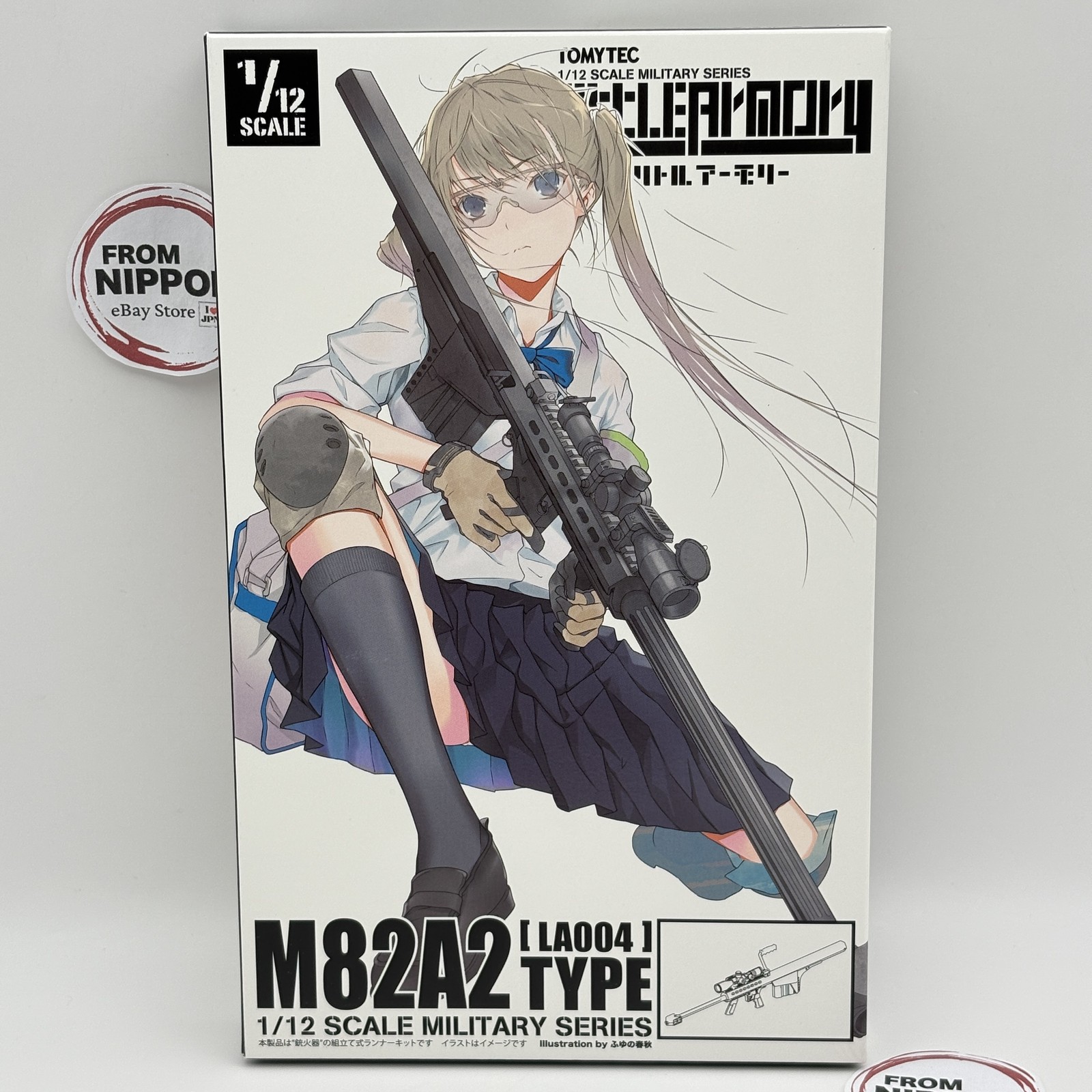 Tomytec Little Armory LA004 M82A2 Type 1/12 Miniature Plastic Model Kit Japan