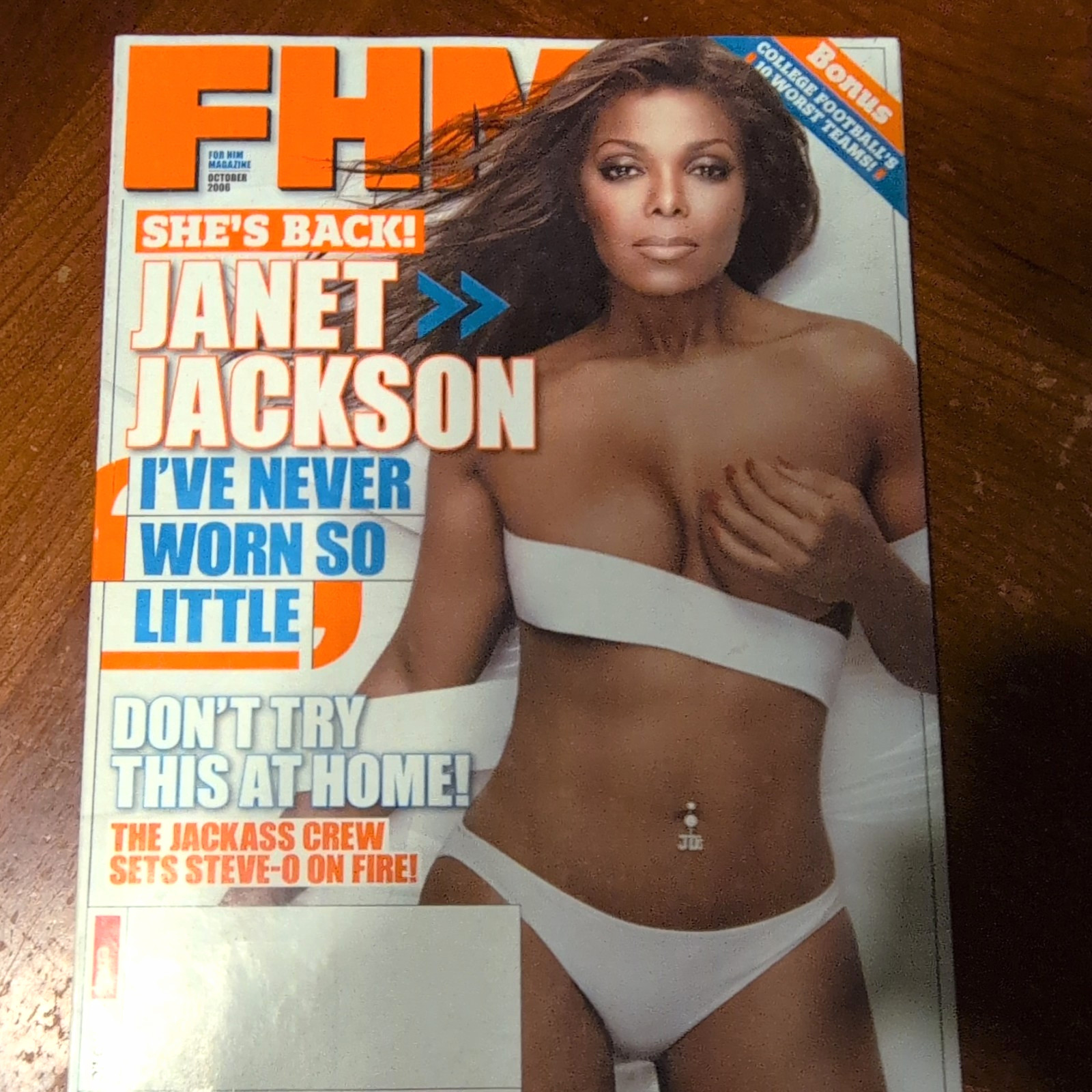 FHM Magazine October 2008 Issue 10 Vol 1 Janet Jackson Collectible FHM Magazine October 2008 Issue 10 Vol 1 Janet Jackson Collectible