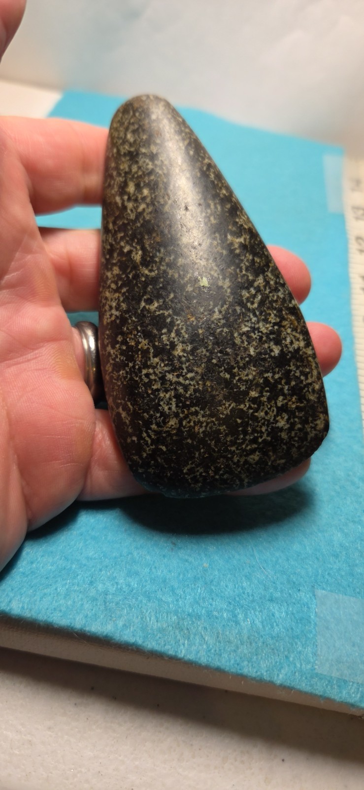 EXCELLENT MINIATURE CELT HARDSTONE Aztec AUTHENTIC Pre-Columbian Artifact