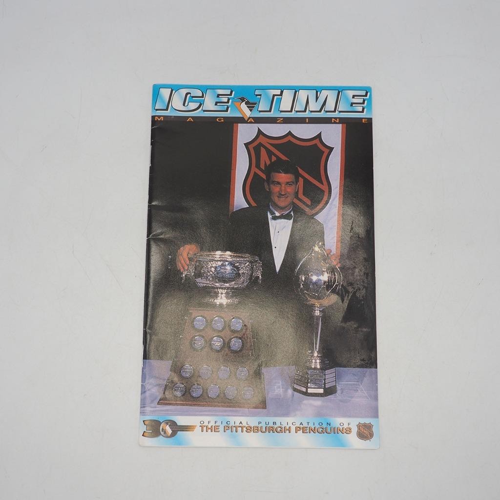 Pittsburgh Penguins Ice Time Game Program 1996-1997 Hartford Whalers Pittsburgh Penguins Ice Time Game Program 1996-1997 Hartford Whalers