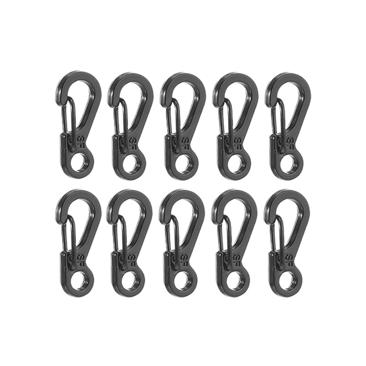 10 Pcs Mini Heavy Carabiner Snap Hook Clip Aluminum Outdoor Camping Key Chain US