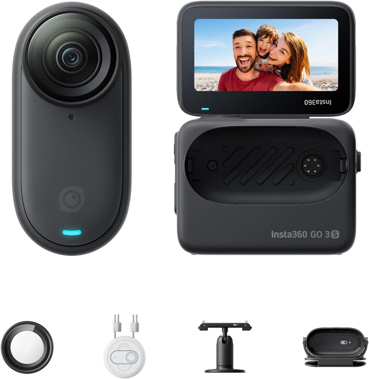 Insta360 GO 3S - 128GB 4K Tiny Portable Vlogging Camera 140 Min Battery Life Insta360 GO 3S - 128GB 4K Tiny Portable Vlogging Camera 140 Min Battery Life