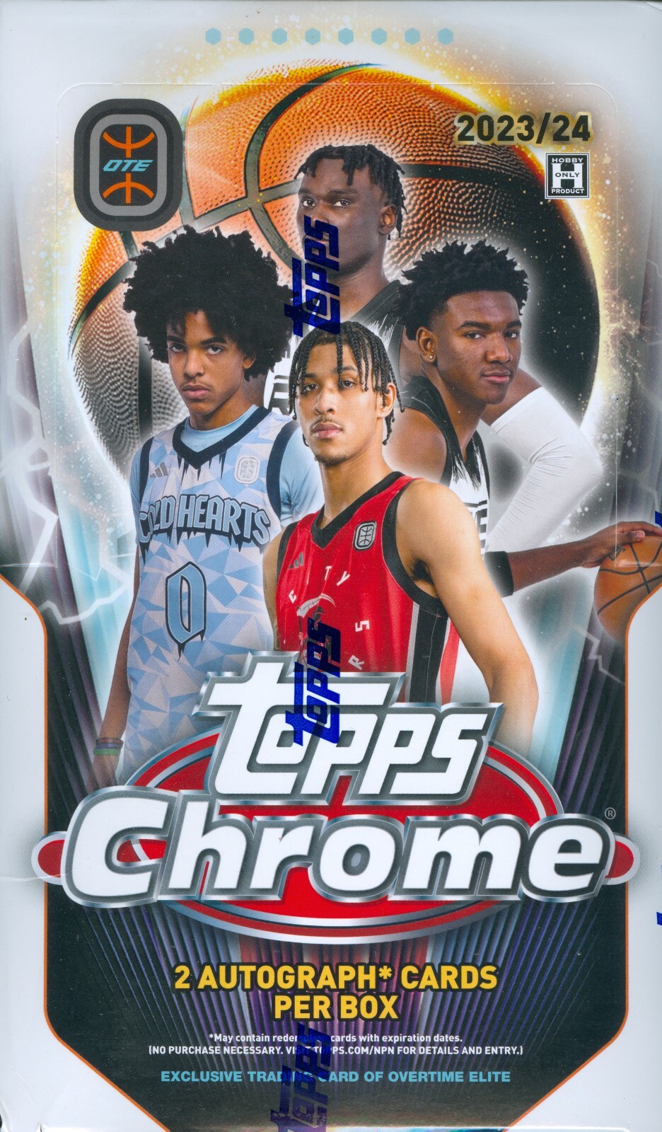 2023-24 Topps Chrome Overtime Elite Basketball Factory Sealed Hobby Box