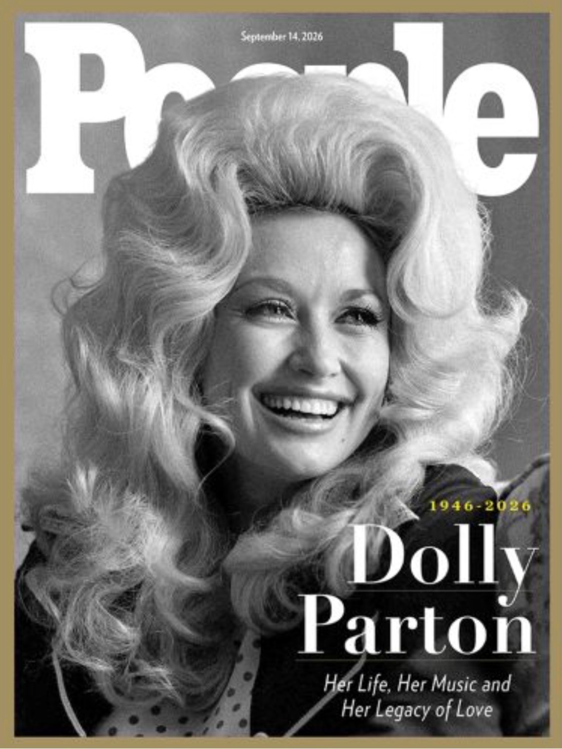 PEOPLE MAGAZINE - DOLLY PARTON 1946-2026 - SEPTEMBER 2026 - CV1