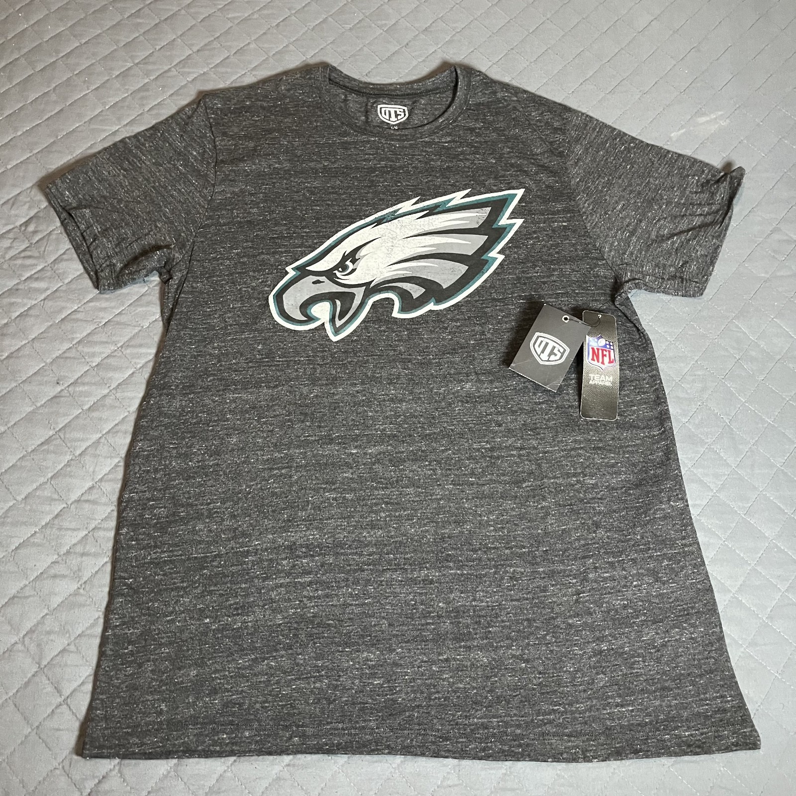 Philadelphia Eagles NFL Majestic Heather Gray T-Shirt Men’s Large NWT Logo Tee Philadelphia Eagles NFL Majestic Heather Gray T-Shirt Men’s Large NWT Logo Tee