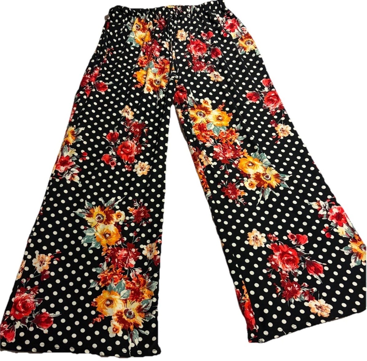 Wilde Women’s Black Floral Dress Pants Size Xl Wilde Women’s Black Floral Dress Pants Size Xl