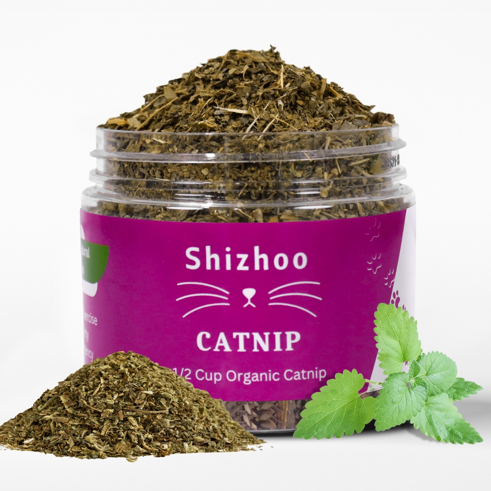 Shizhoo Catnip for Cats with Leaves and Flowers 100% Natural and Organic Catnip Shizhoo Catnip for Cats with Leaves and Flowers 100% Natural and Organic Catnip