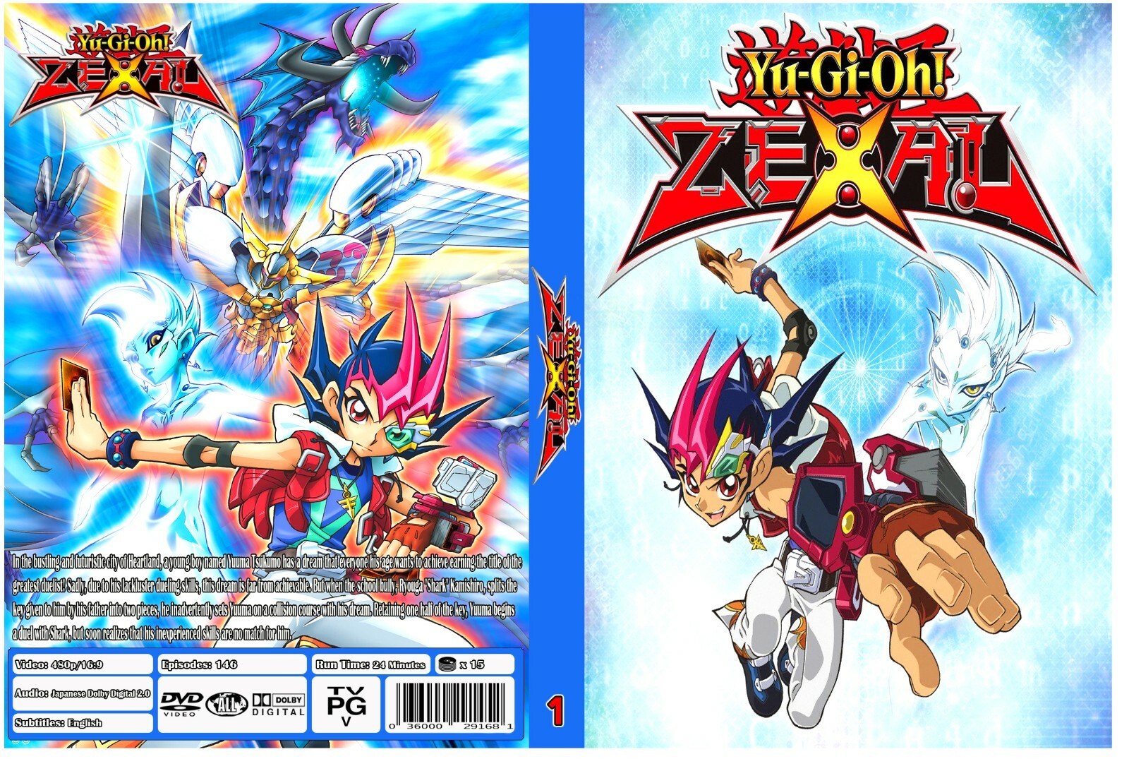 Yu-Gi-Oh Zexal Anime Complete Series Episodes 1-146