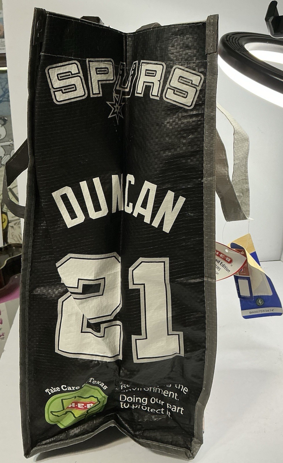 san antonio spurs TIM DUNCAN TOTE , MISC. SPURS Lot And Other NBA Cards