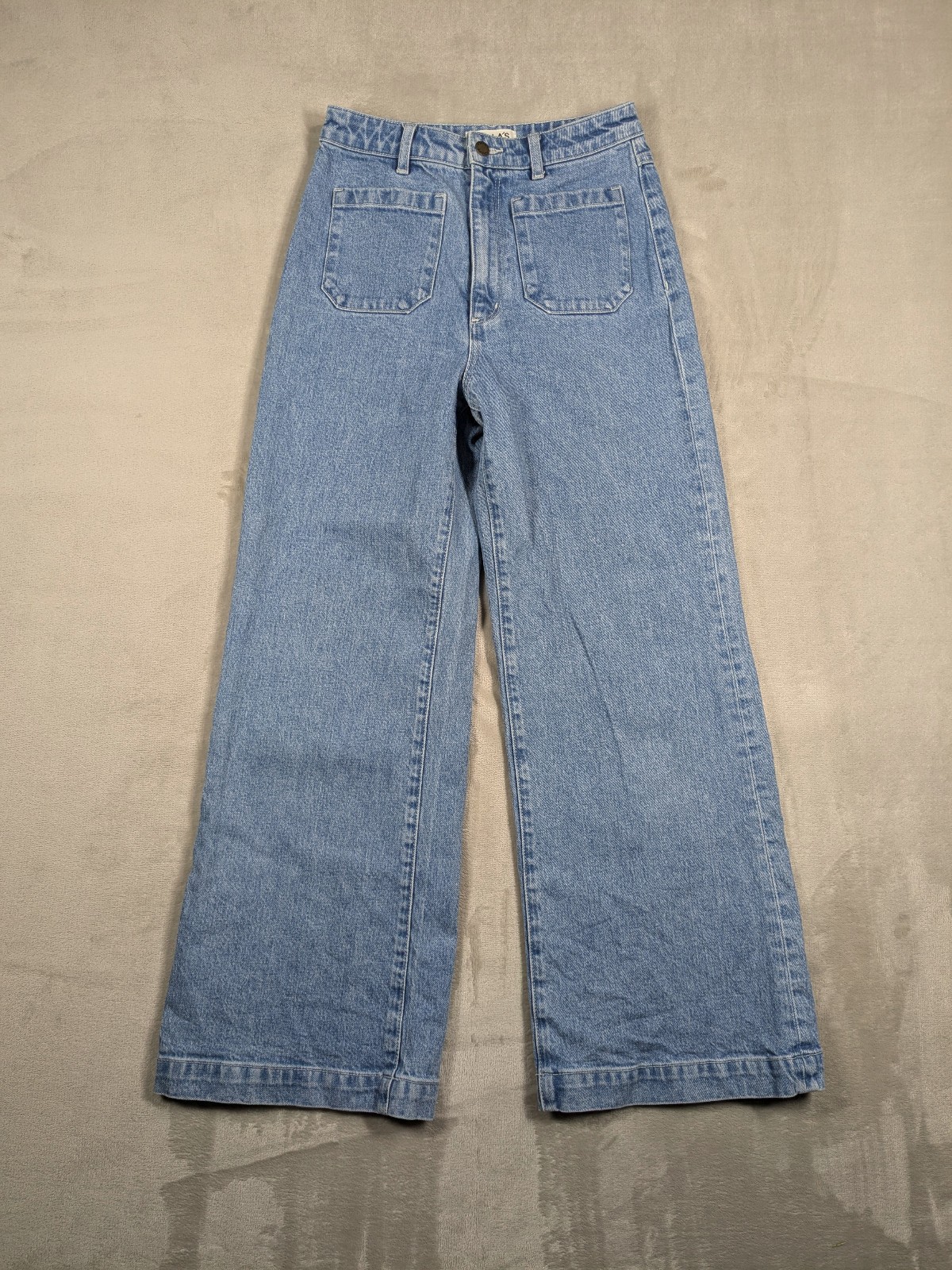 Rollas Sailor Jeans Womens 27 High Rise Wide Leg Light Wash Denim Y2K Style