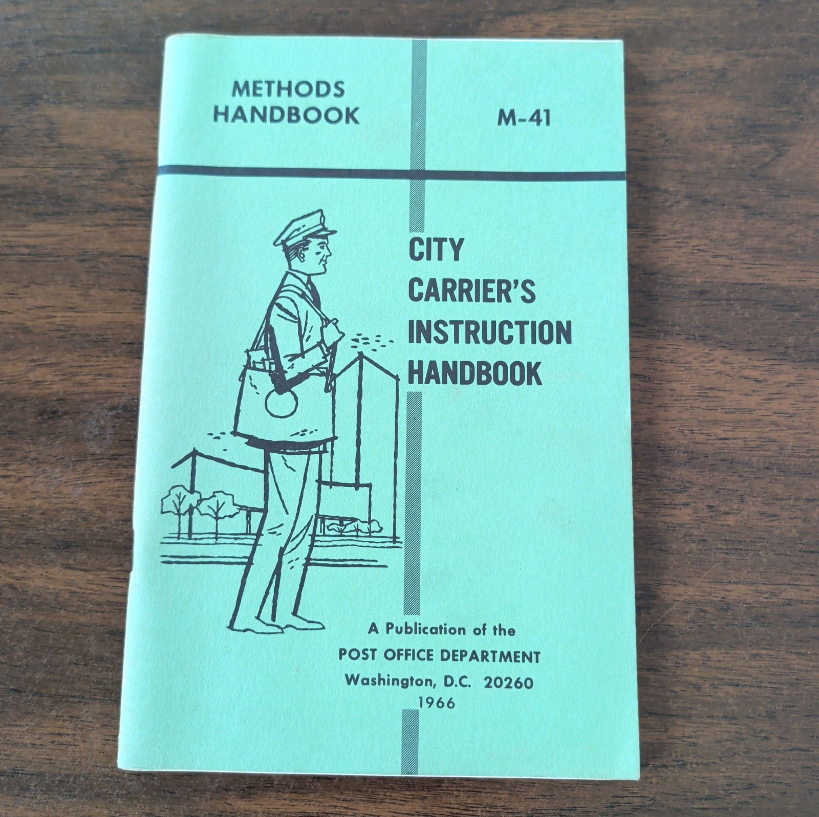 Vintage 1966 City Carrier’s Instruction Handbook Post Office Wash. DC M-41