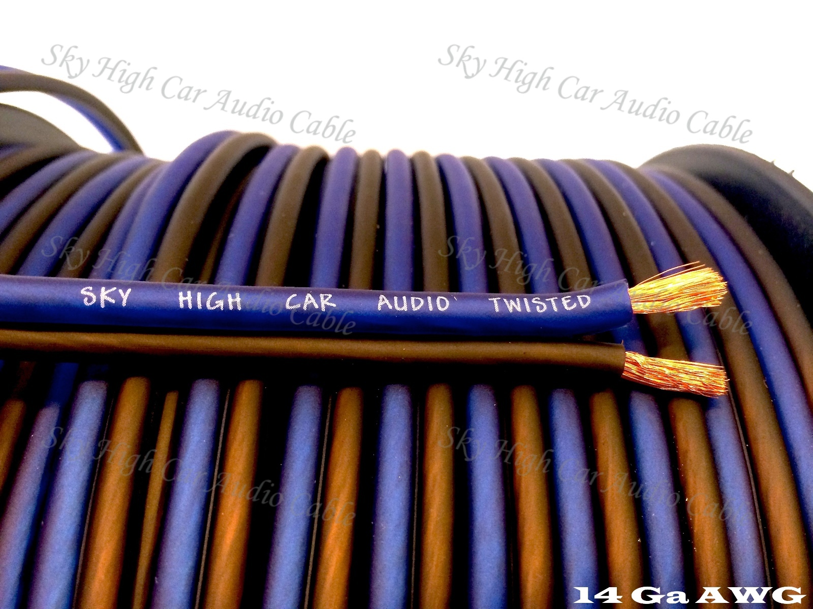 400\' feet TRUE 14 Gauge AWG BL/BK Speaker Wire w/ SPOOL Car Home Audio ft 400\' feet TRUE 14 Gauge AWG BL/BK Speaker Wire w/ SPOOL Car Home Audio ft