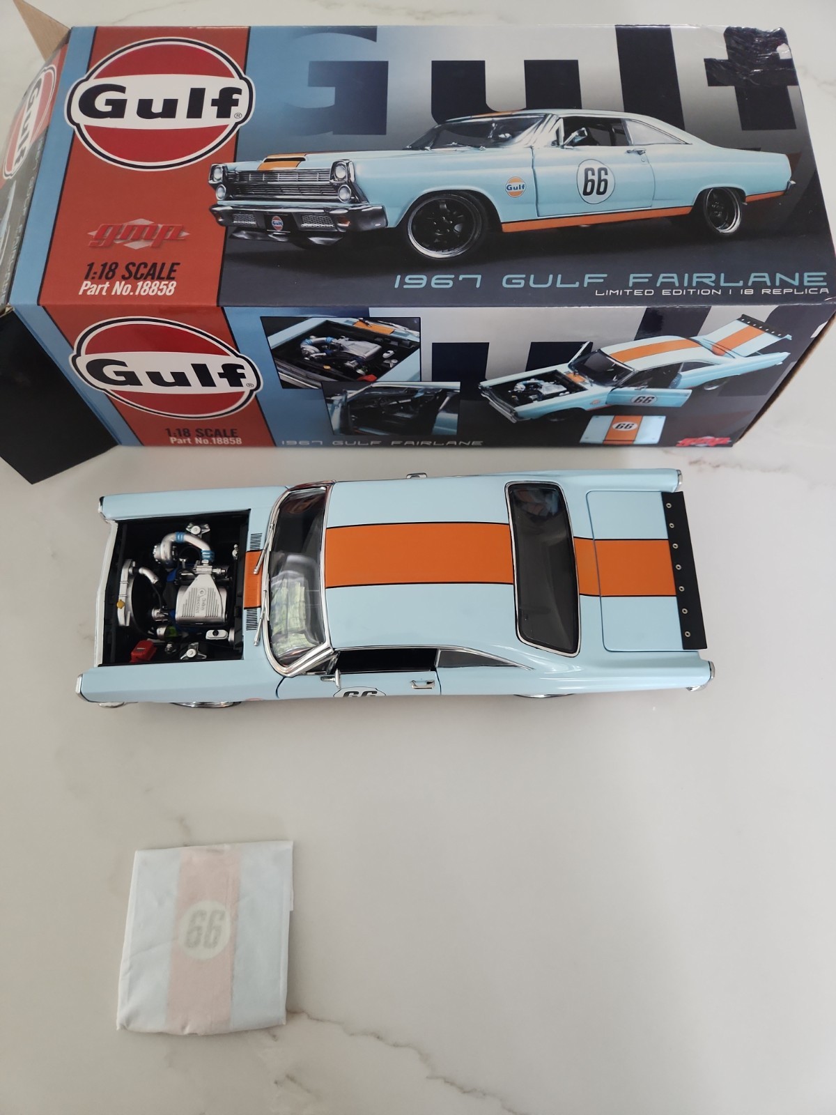 GMP 1/18 1967 Gulf Ford Fairlane #18858 1 Of 600 Diecast