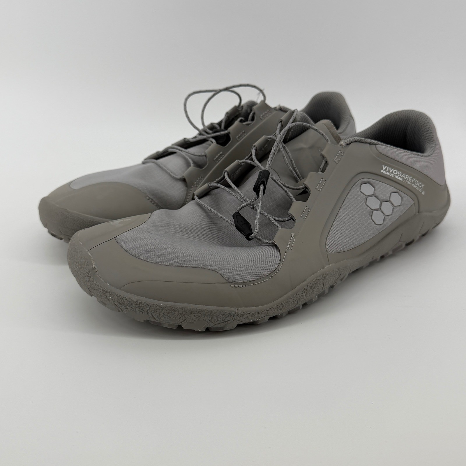Vivobarefoot Primus Trail II FG Mens US 11 EUR 45 Grey Minimalist Shoes