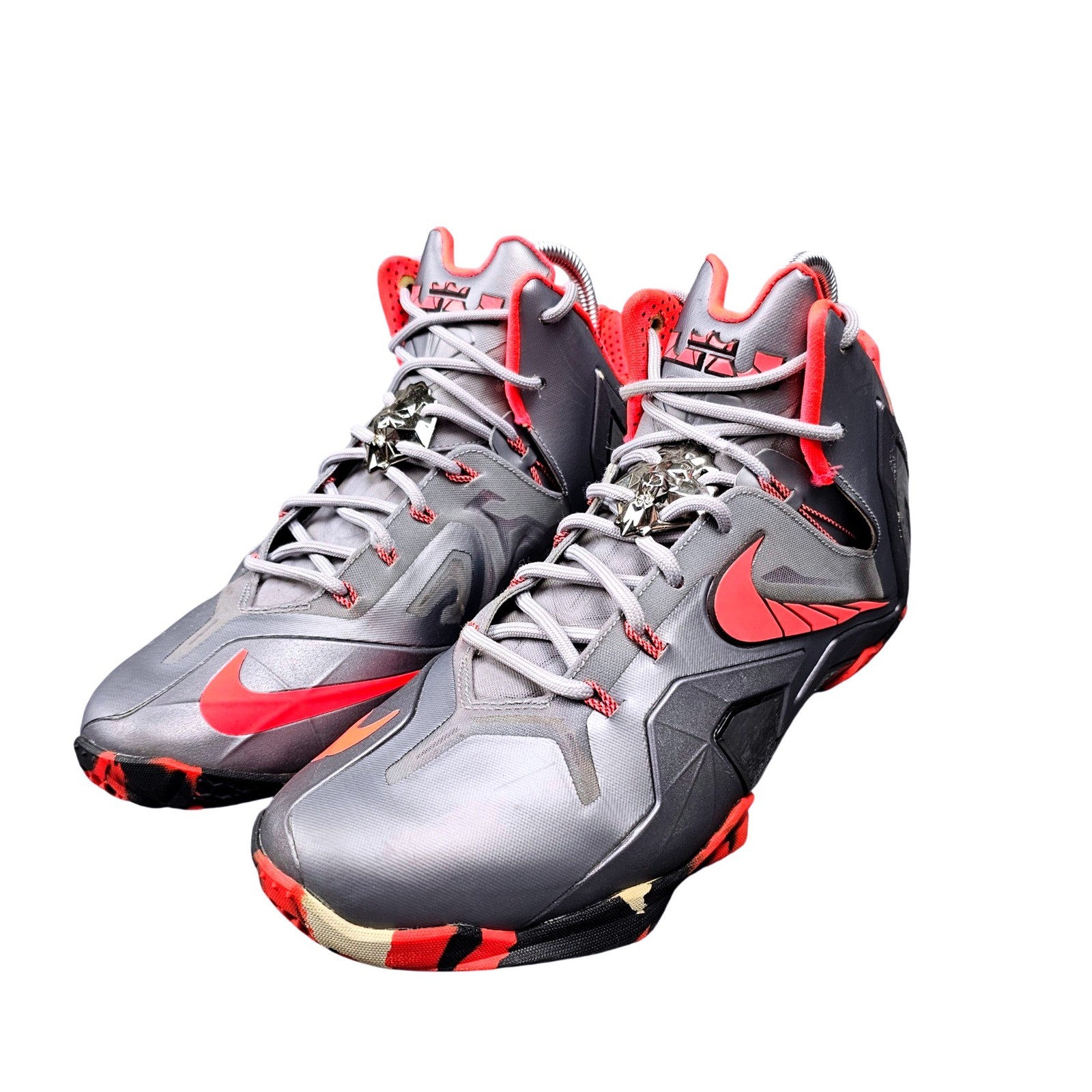 Nike LeBron 11 XI Elite Lava Basketball Shoes Sneakers Mens Size 9.5 642846-001