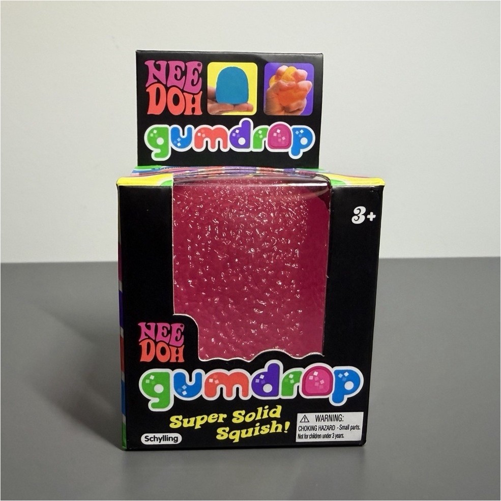 Schylling Nee Doh Gumdrop Super Solid Squish Squeeze Toy Pink 26075HY Schylling Nee Doh Gumdrop Super Solid Squish Squeeze Toy Pink 26075HY