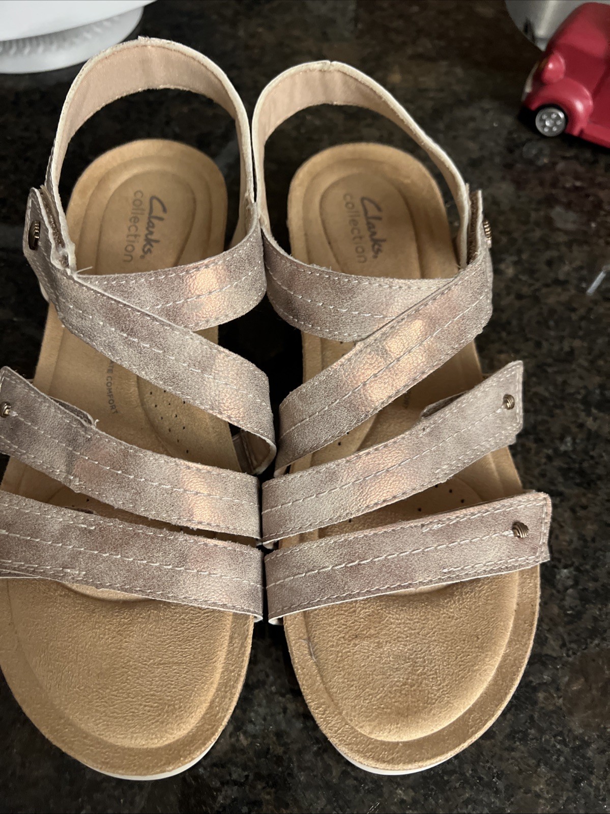 Clarks Women\'s Leather Sandal Size 10 Clarks Women\'s Leather Sandal Size 10
