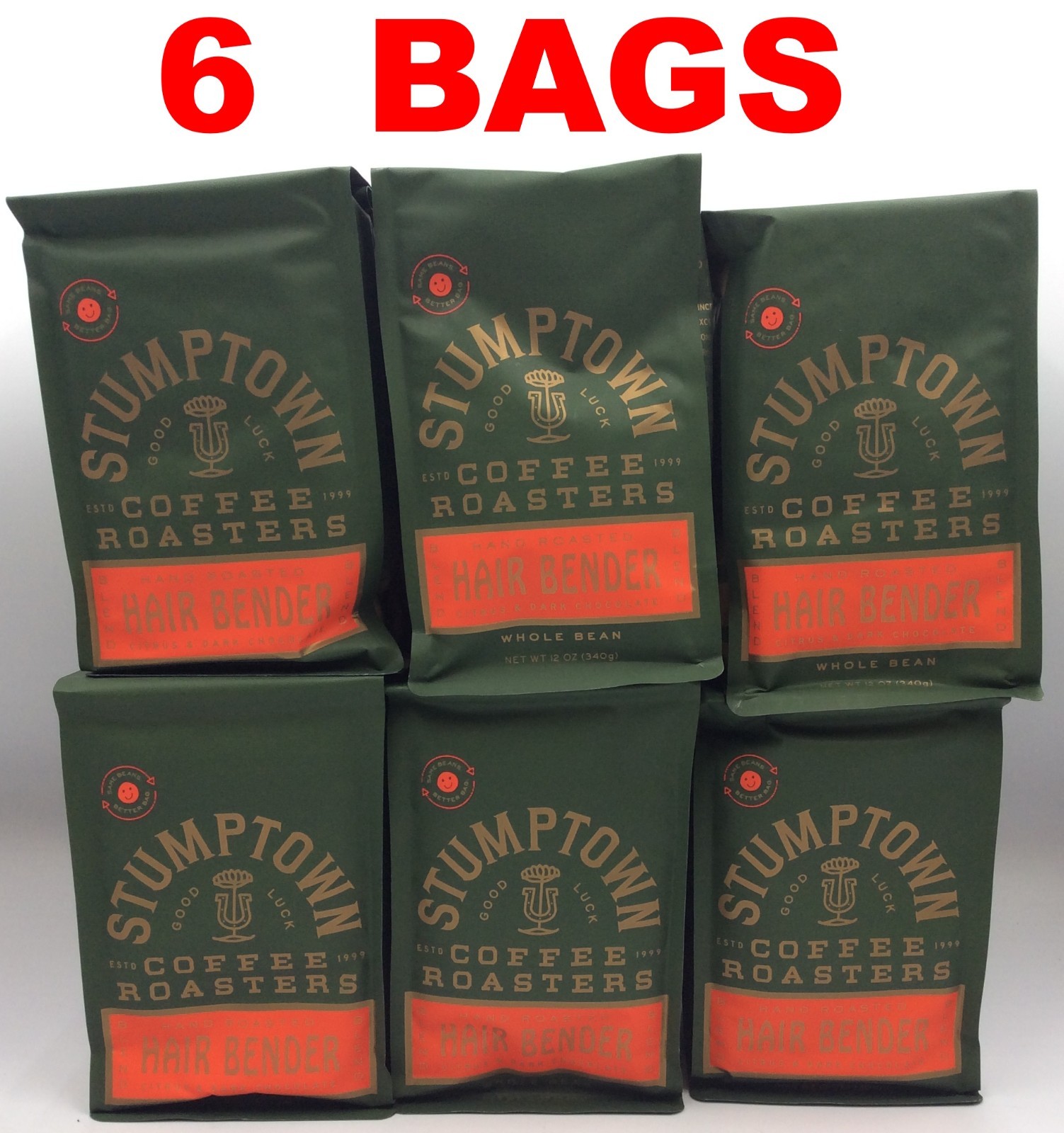 Stumptown Hair Bender Whole Bean Coffee, Citrus and Dark Chocolate,  DEC/2026
