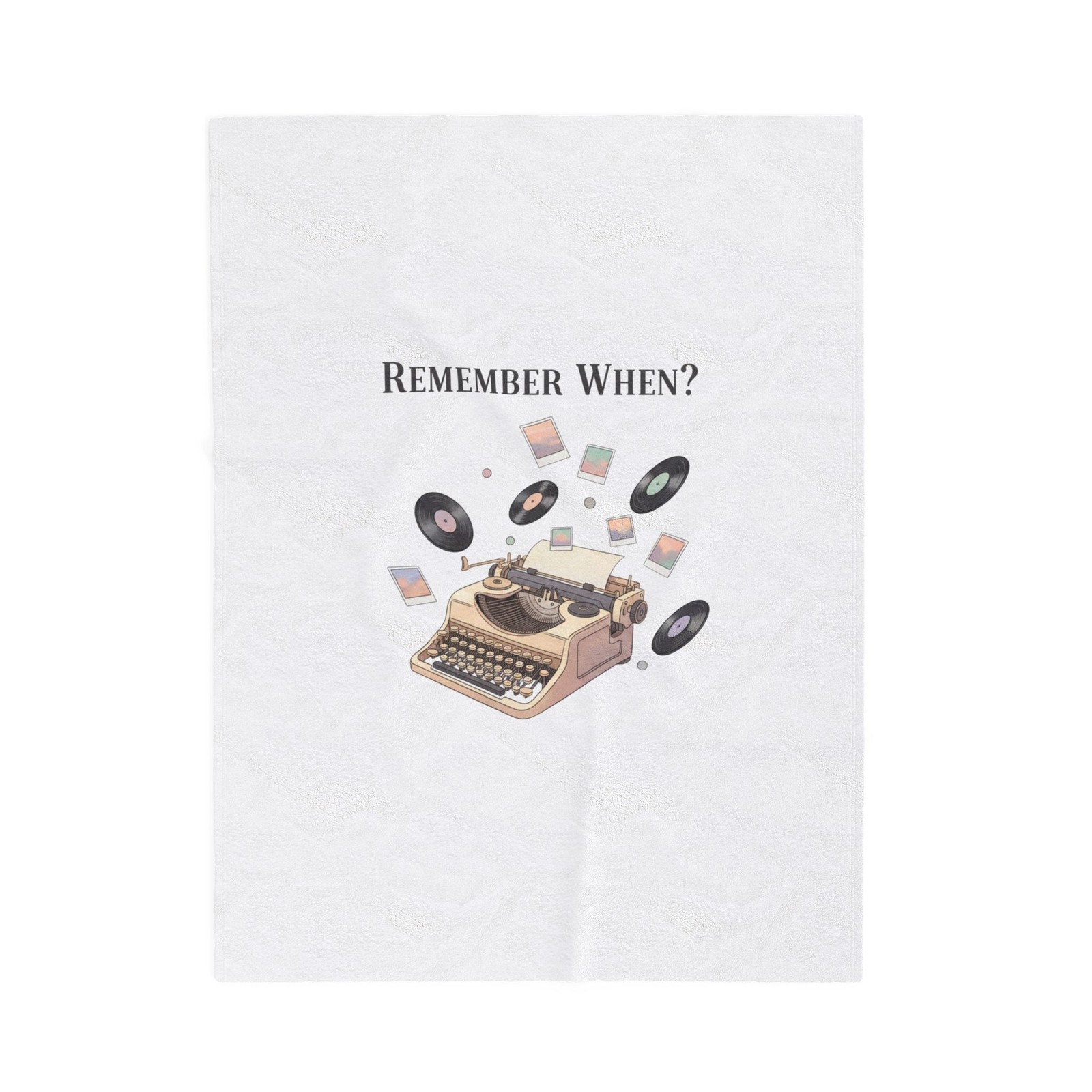 Remember When? Velveteen Plush Blanket | fleeting nostalgia, yesterday vibes
