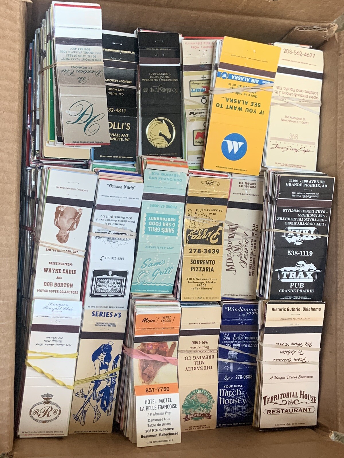 Vintage Matchcover Lot Of 5 Excellent Random VARIETY Pack Matchcovers Vintage Matchcover Lot Of 5 Excellent Random VARIETY Pack Matchcovers