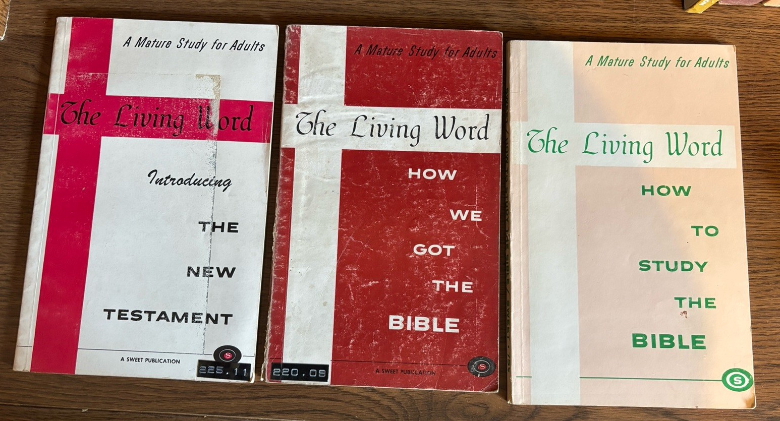 Vintage Living Word Series Bible Study Books Lot 3 Sweet Publishing Paperback