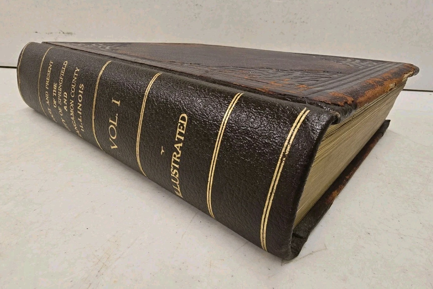 Antique 1904 Past And Present Springfield Sangamon County Illinois Vol 1 Book Antique 1904 Past And Present Springfield Sangamon County Illinois Vol 1 Book