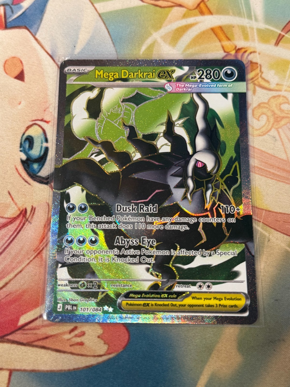 Pokemon Mega Darkrai ex Holo Ultra Rare ME05: Pitch Black 101/084 Pokemon Mega Darkrai ex Holo Ultra Rare ME05: Pitch Black 101/084