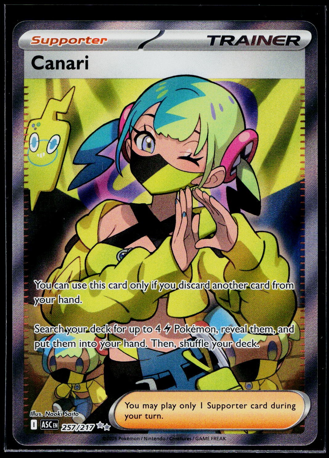 Canari 257/217 ME: Ascended Heroes Holo NM Canari 257/217 ME: Ascended Heroes Holo NM