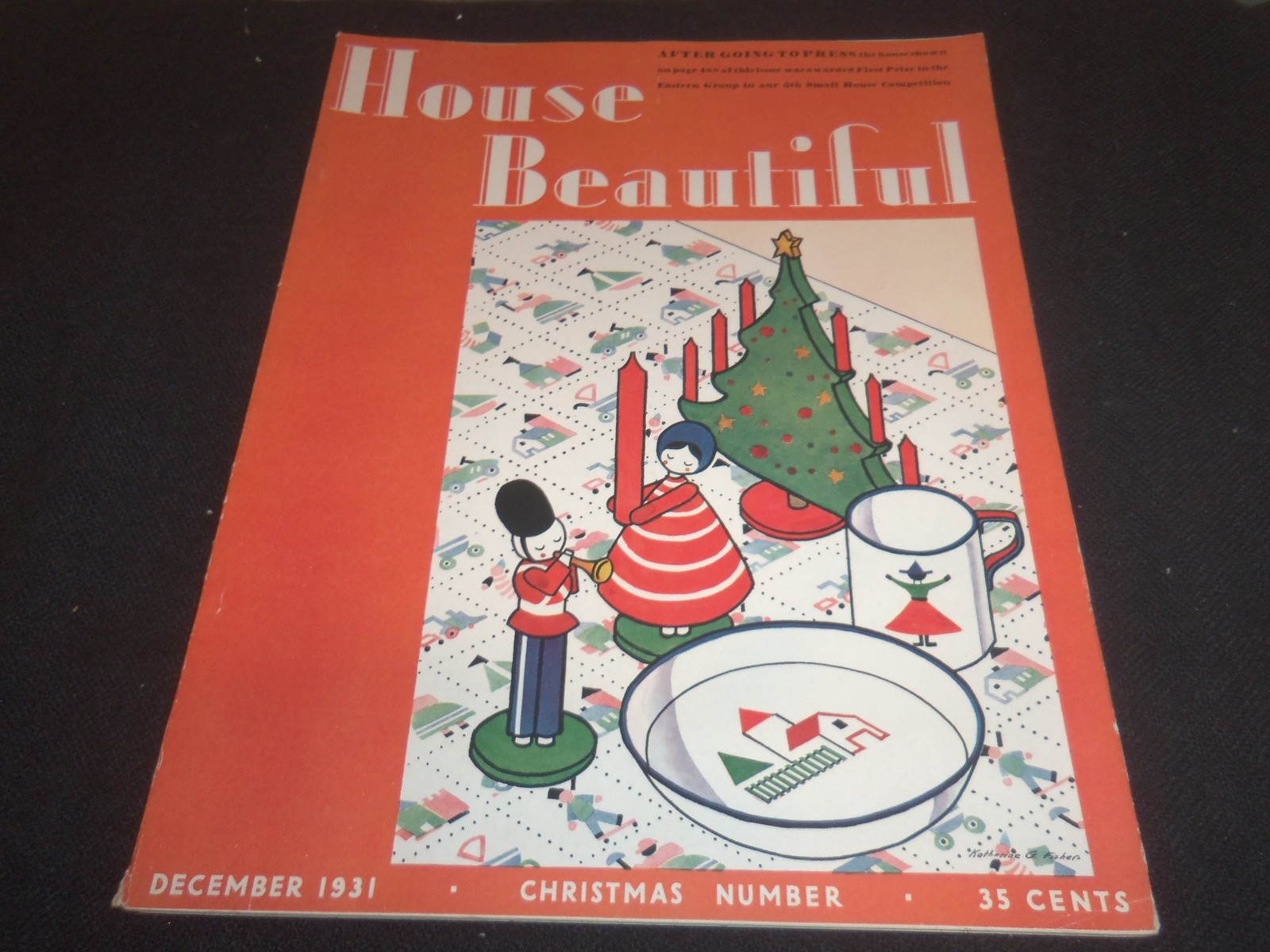 1931 DECEMBER HOUSE BEAUTIFUL MAGAZINE - GREAT COVER - E 27859
