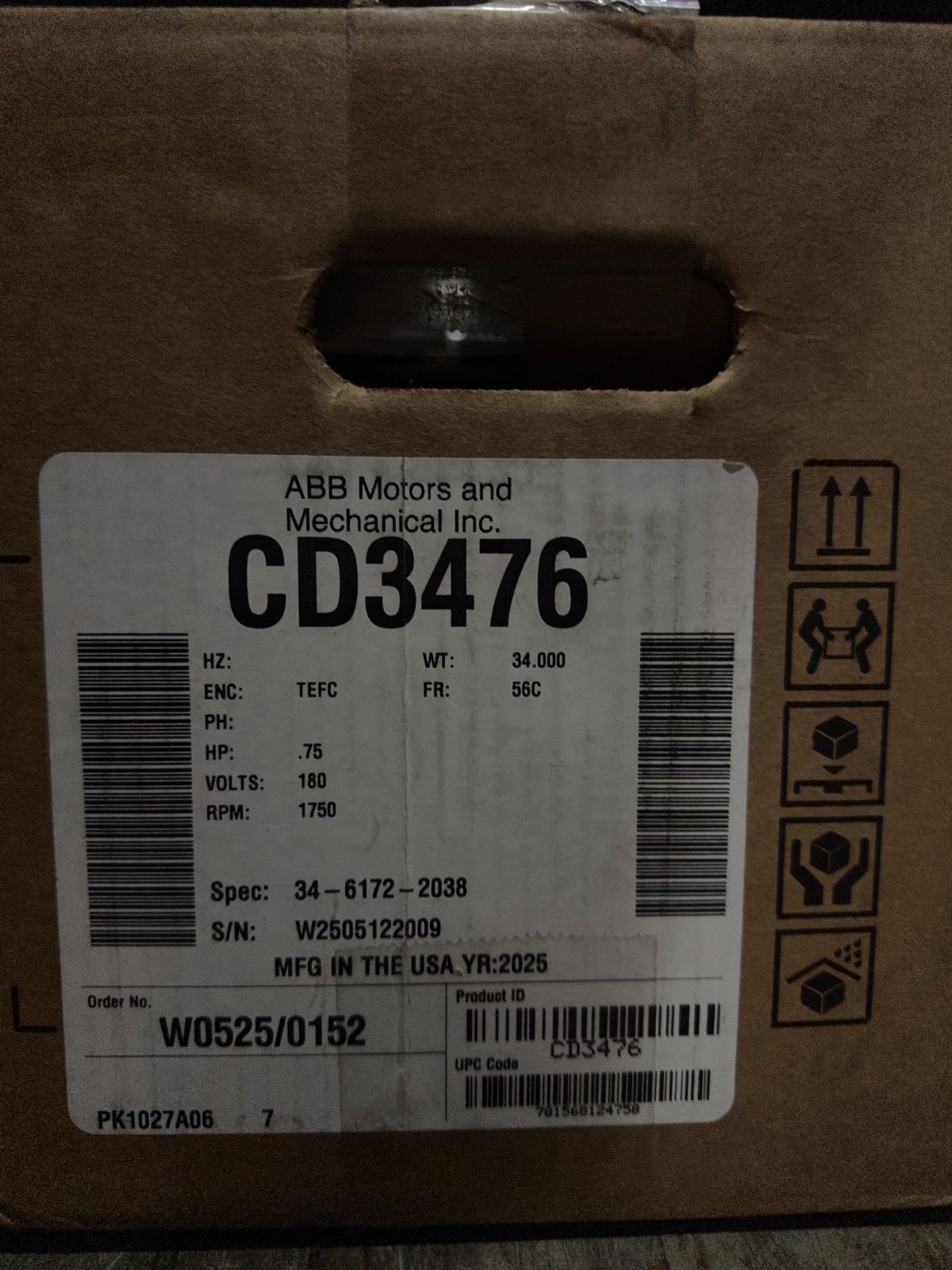 Baldor Reliance CD3476
