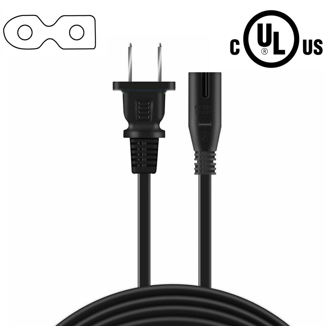 5ft UL AC Power Cord Cable Lead for Sony FD500 FD510 FH-B5CD FHB5CD FD555 PSU