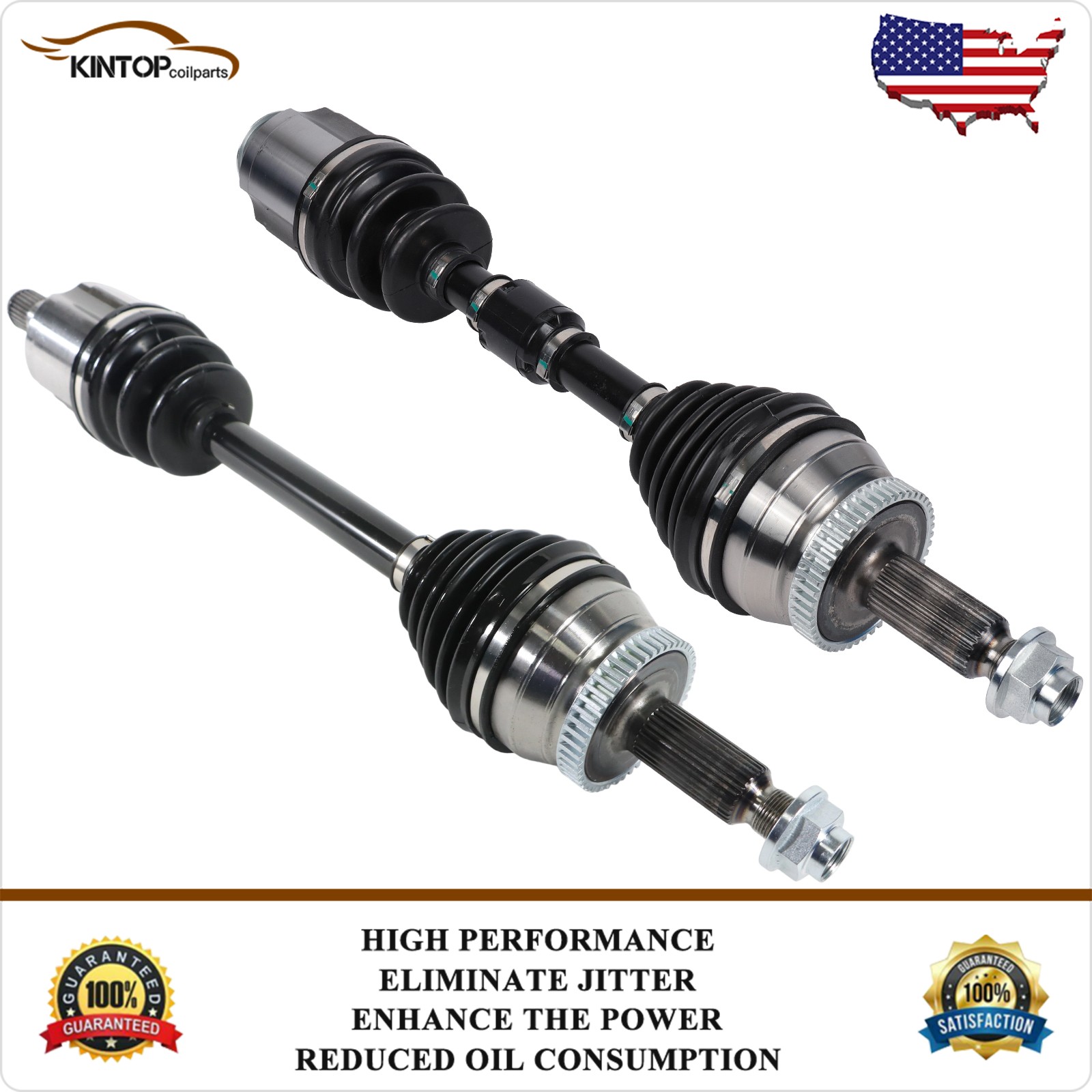 Pair Front Left & Right Side for 2016-2020 Kia Optima L4 1.6L CV Axle Shaft