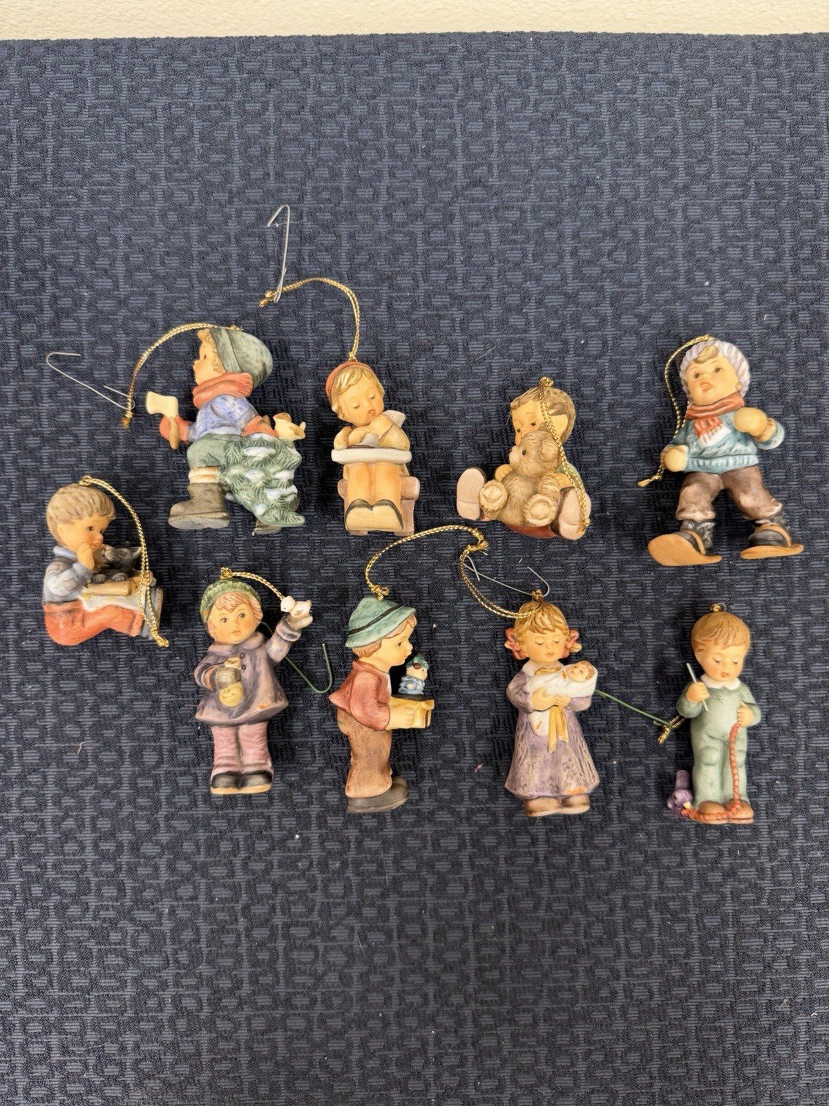 9 Vintage Studio Hummel Goebel Berta Hummel Christmas Ornaments EXCELLENT
