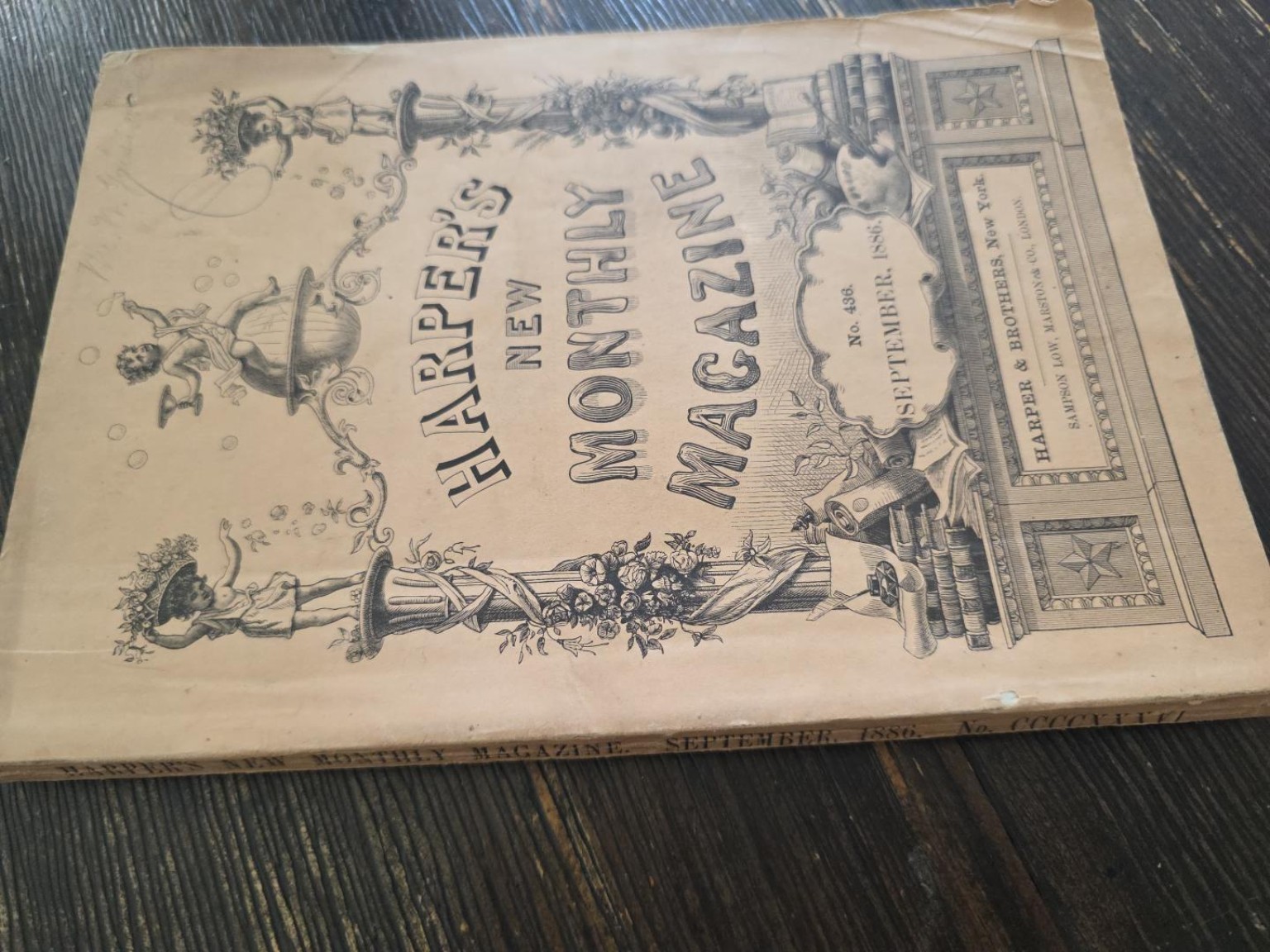 1886 Harper’s New Monthly Magazine Sept No 436 Antique Victorian Illustrated